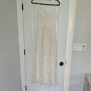 Elegant Cream Maxi Dress